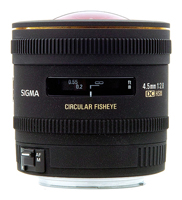 Sigma AF 4.5mm f/2.8 EX DC HSM Circular Fisheye Sigma SA